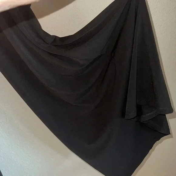 Women’s Black Palazzo Party Wide Leg Flair Pants Slacks Elastic Waist Pull On XL - Picture 5 of 6